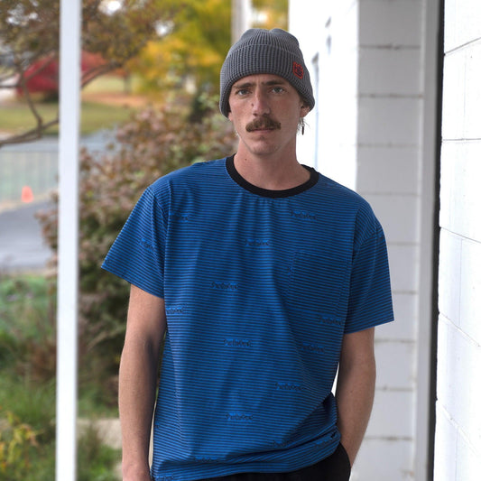 Ellipse Striped Shirt Blue