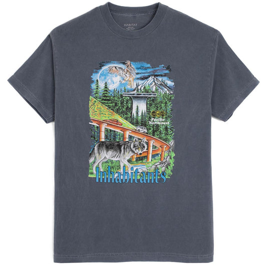 Habitat PNW Inhabitants T-Shirt - Overwashed Blue