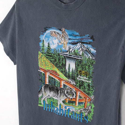 Habitat PNW Inhabitants T-Shirt - Overwashed Blue