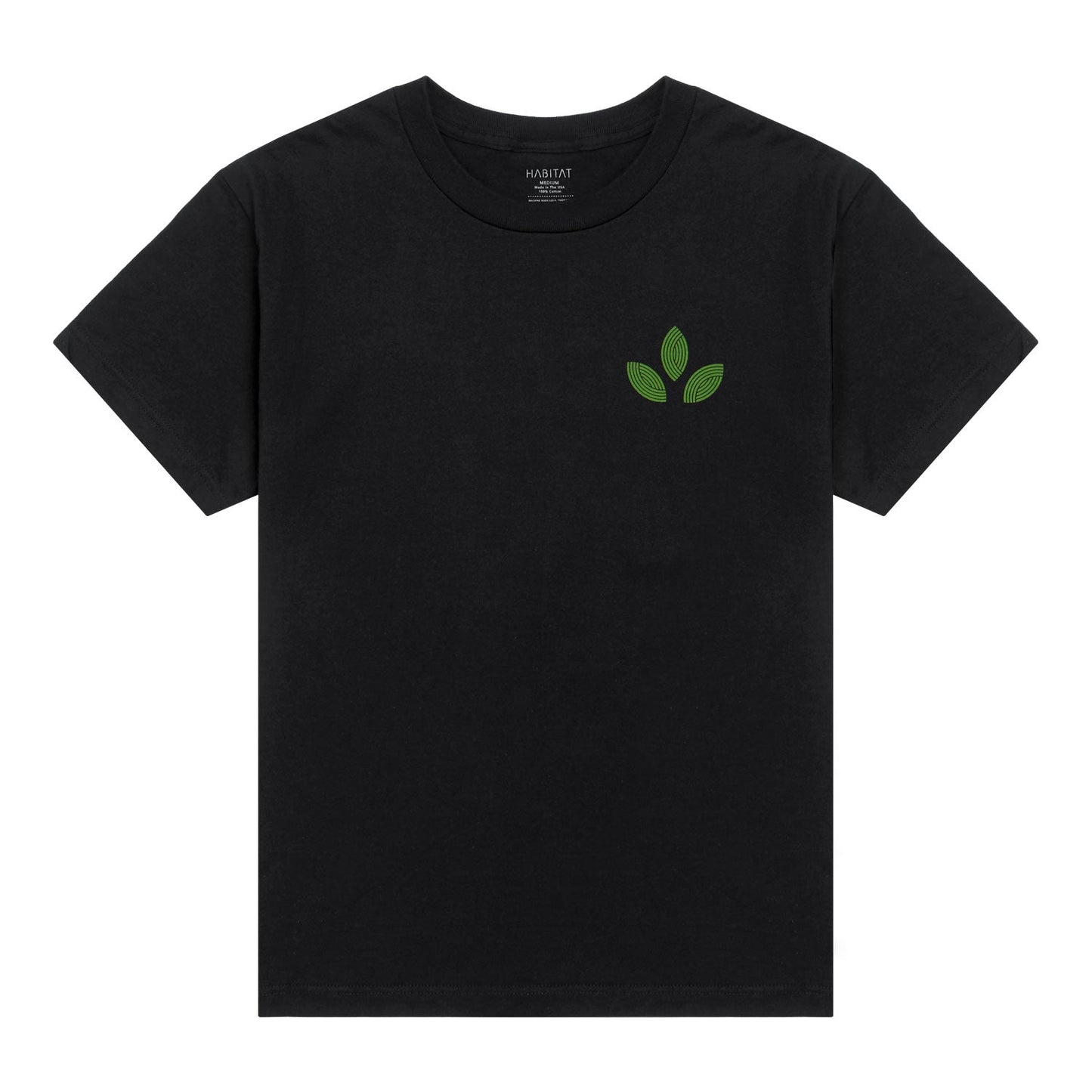 Habitat Bloom Lines T-Shirt - Black