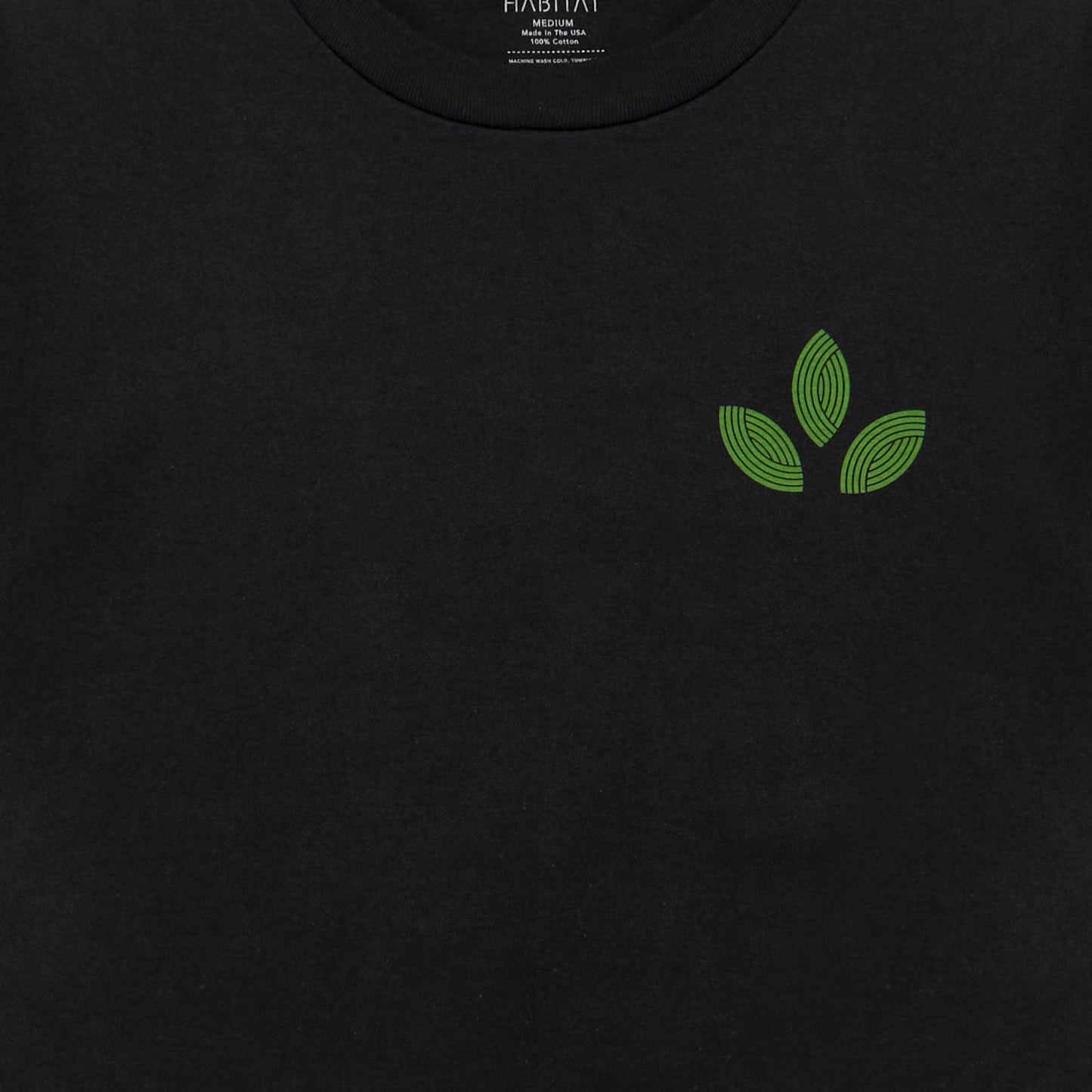 Habitat Bloom Lines T-Shirt - Black