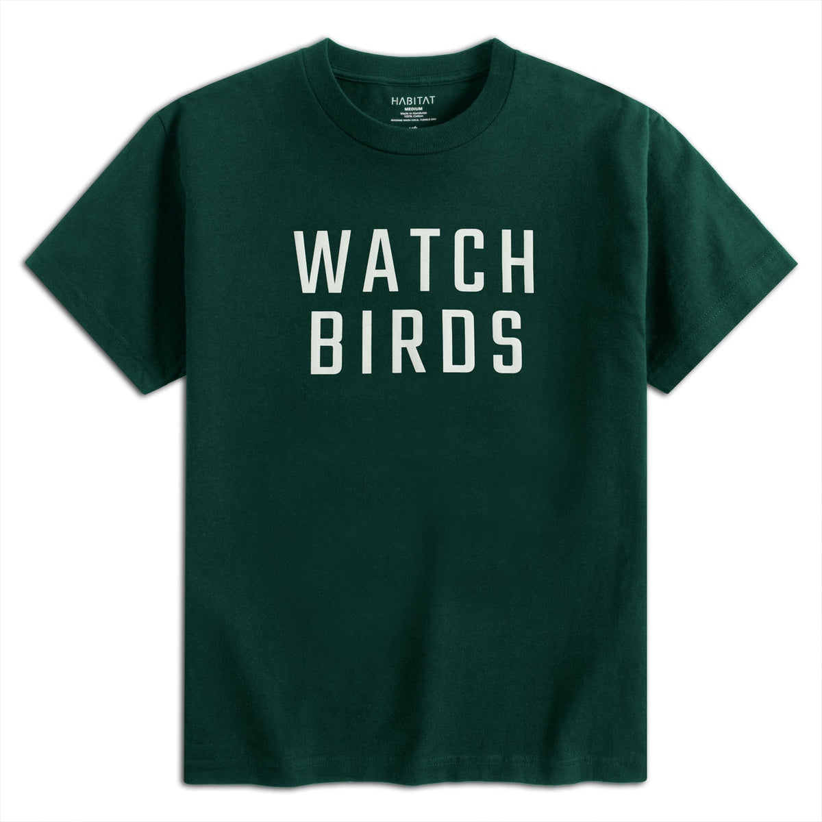 Habitat Watch Birds T-Shirt - Green