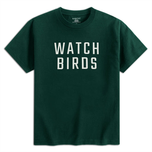 Habitat Watch Birds T-Shirt - Green