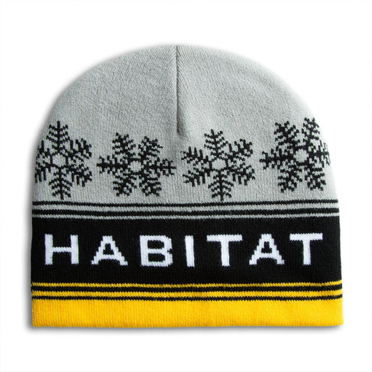 Habitat Retro Snow Beanie - Grey/Black/Gold