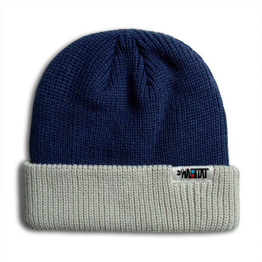 Habitat Contrast Cuff Beanie - Blue/White