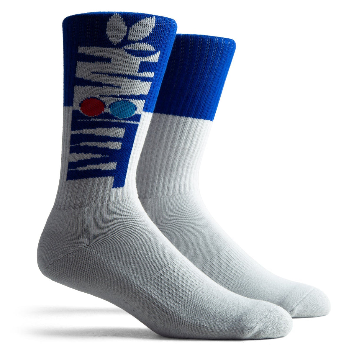 Habitat Contrast Cuff Socks - Blue/White