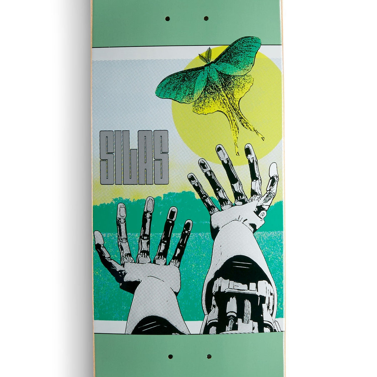 Habitat Silas Luna Launch Skateboard Deck - Green - 8.25"