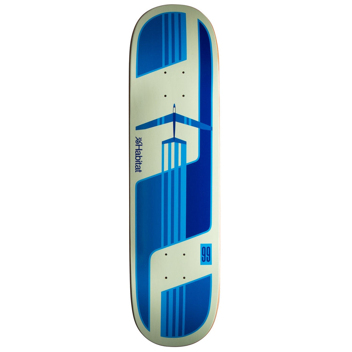 Habitat Glider Twin Skateboard Deck - Blue - 8.25"