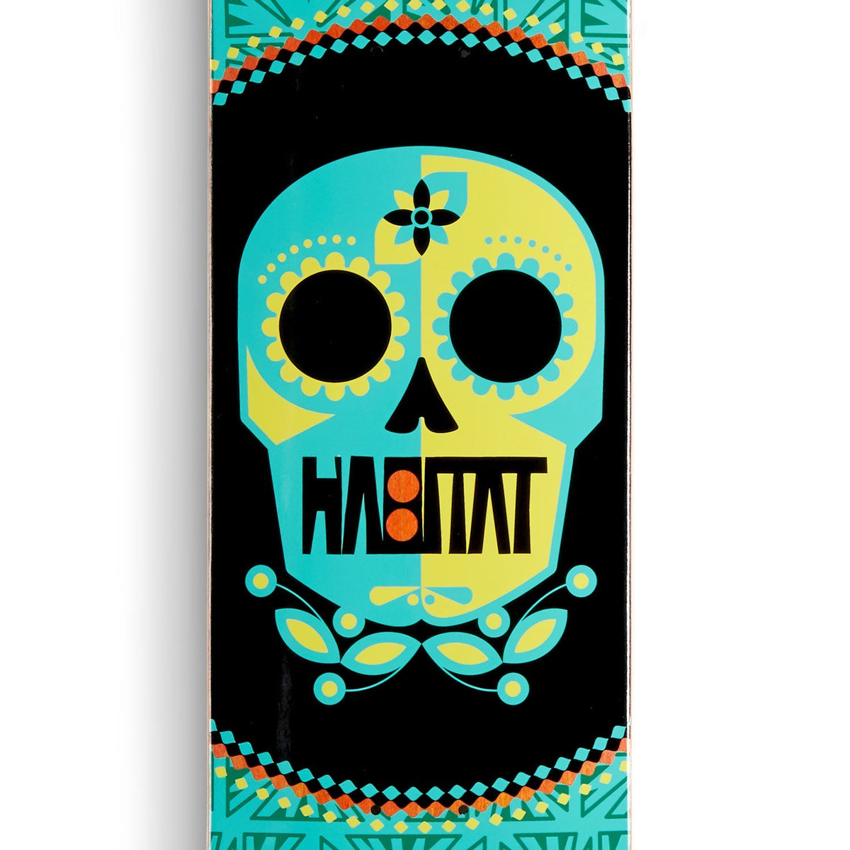 Habitat Sugar Skull Skateboard Deck - Teal - 8.00"