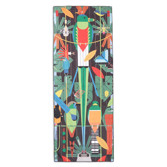 Habitat Charley Harper Monteverde Yoga Towel - Multi