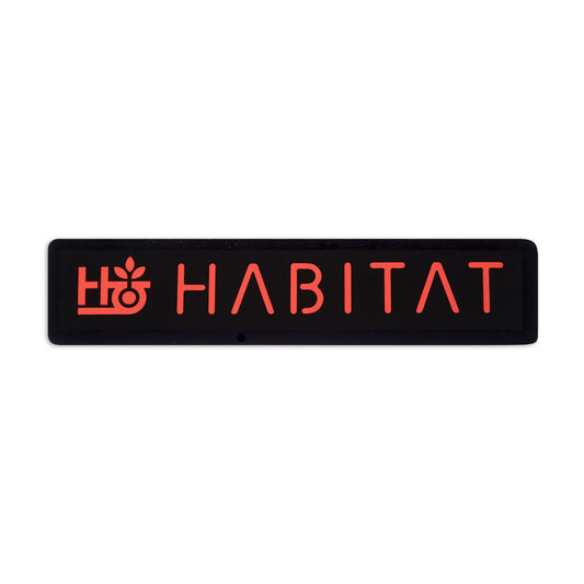 Habitat Pod Stencil Sticker - Red