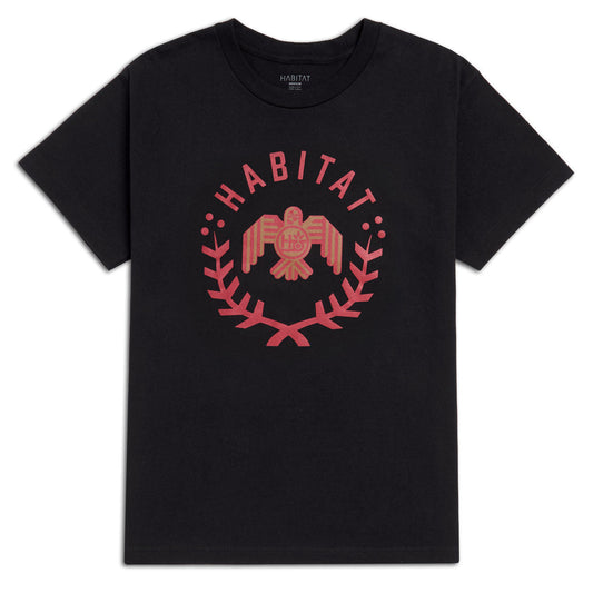 Habitat Owl Wreath T-Shirt - Black