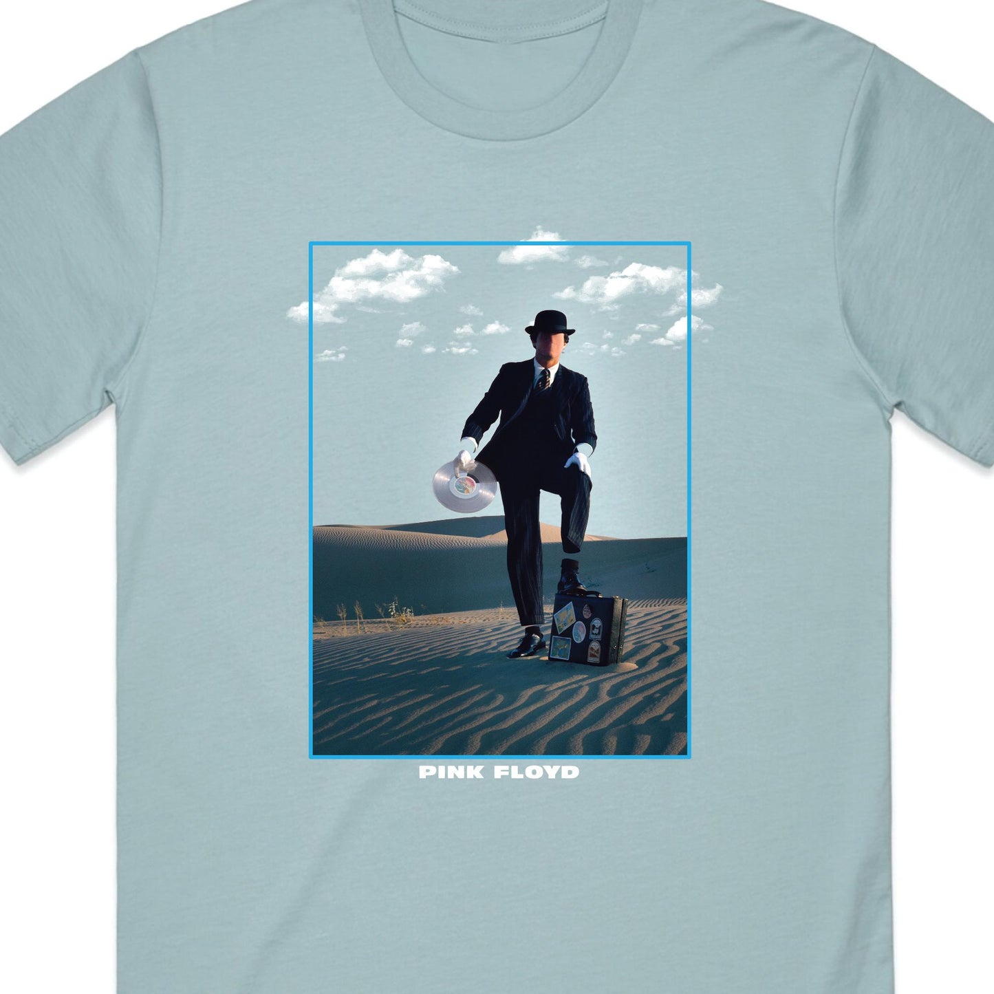 Pink Floyd Invisible Man T-Shirt Light Blue