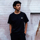 Leaves Embroidery T-Shirt Black