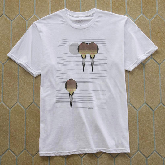 Charley Harper Bird On A Wire T-Shirt